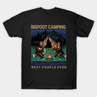 Bigfoot camping T-Shirt